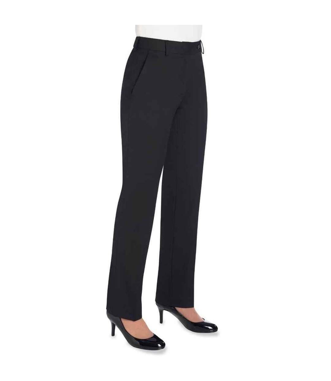 Pantalon de costume eclipse bianca femme noir Brook Taverner-1