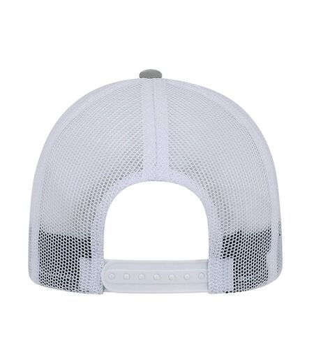 Casquette trucker urbanwear adulte gris clair / blanc Beechfield