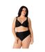 Culotte de bain taille haute noire Désinvolte-4