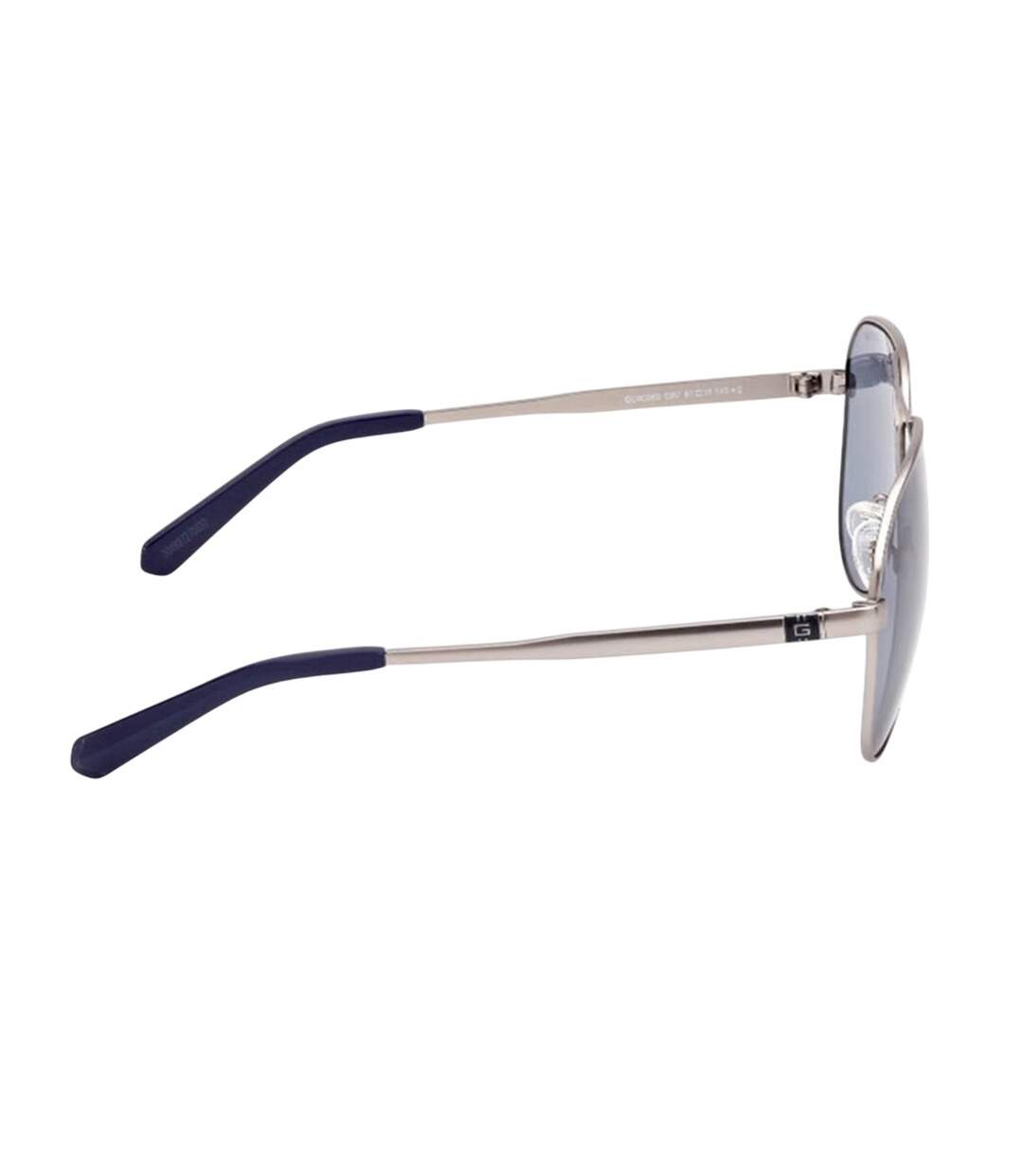 Lunettes De Soleil Motif/style Mat Homme Taille Unique Bleu Anthracite Guess-3