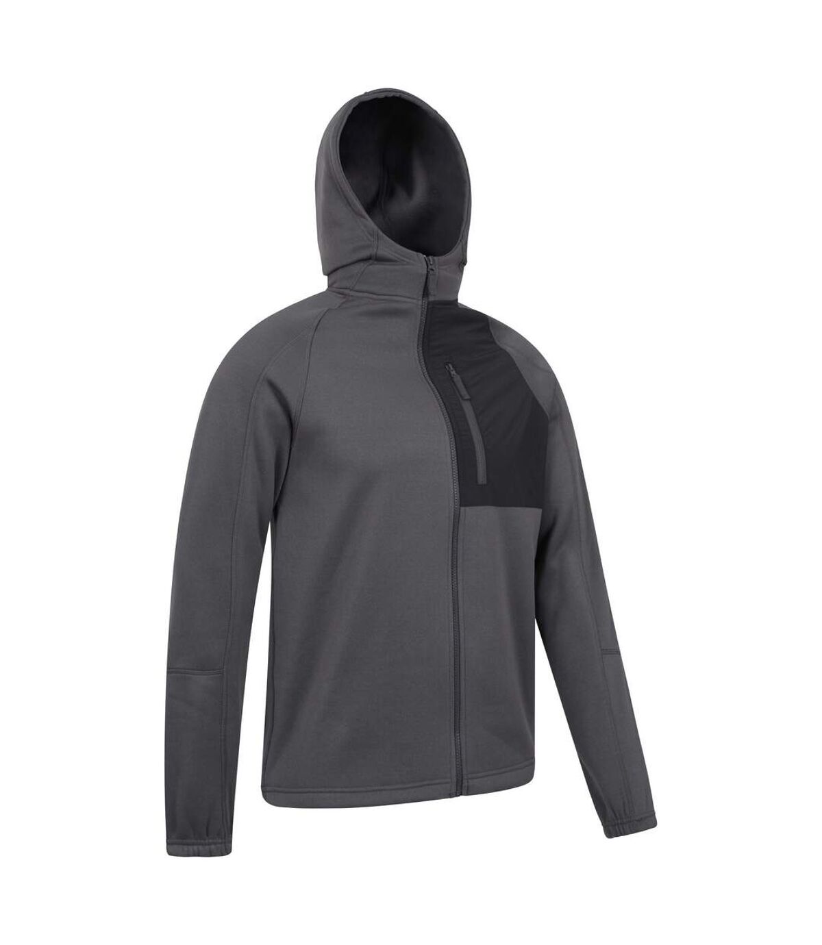 Mountain Warehouse Mens Surge Fleece Full Zip Hoodie (Gray)