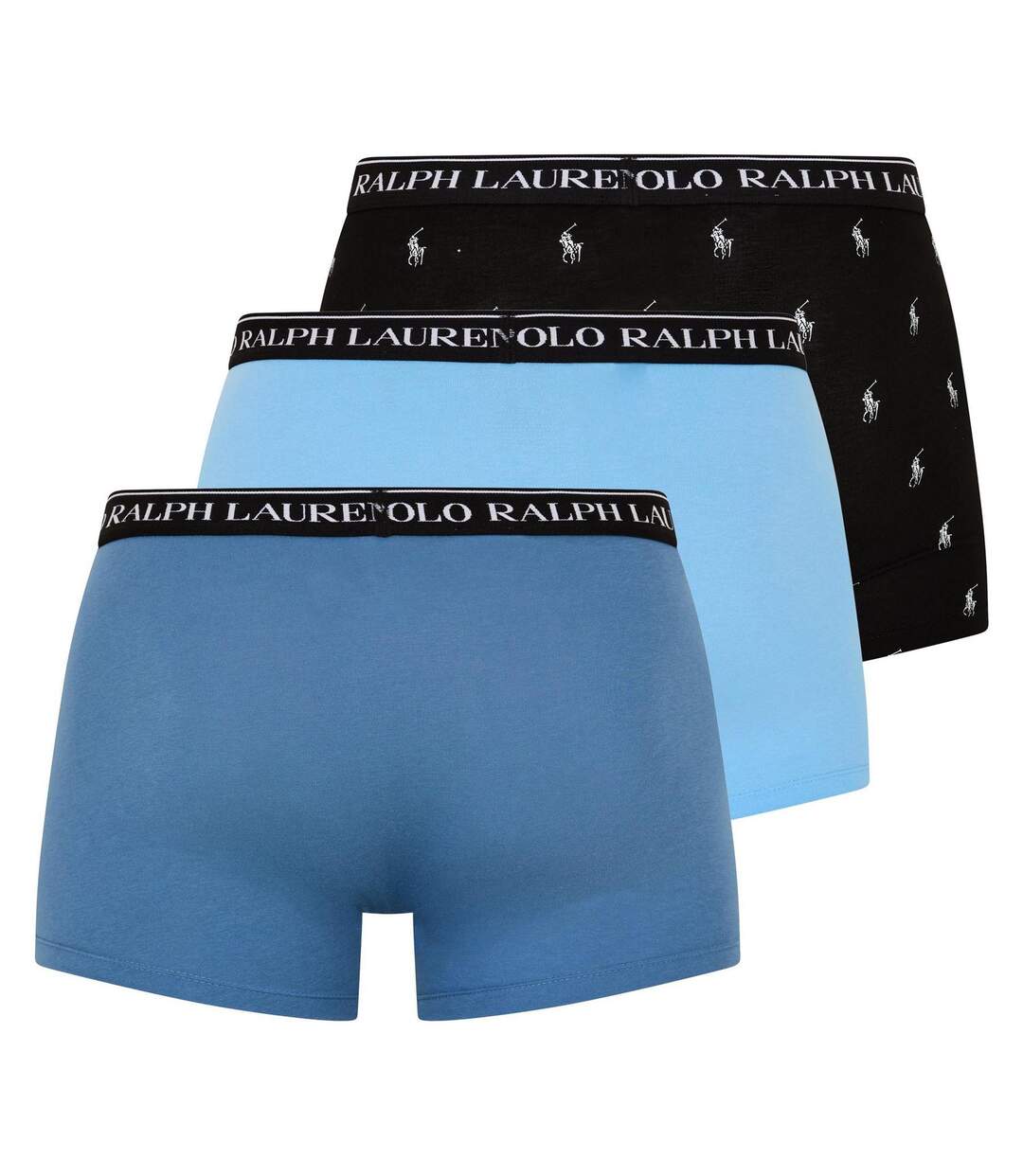 Pack Of 3  Mens Boxer Shorts  Blue Dark Blue Black Ralph Lauren-2