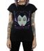 Disney - T-shirt MALEFICENT CROPPED HEAD - Femme (Noir) - UTBI14744-3