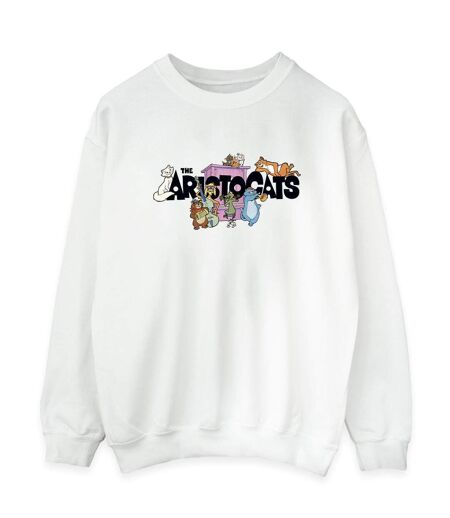 Disney - Sweat THE ARISTOCATS MUSIC LOGO - Femme (Blanc) - UTBI14159