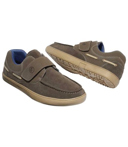 Men's Taupe Boat Shoes