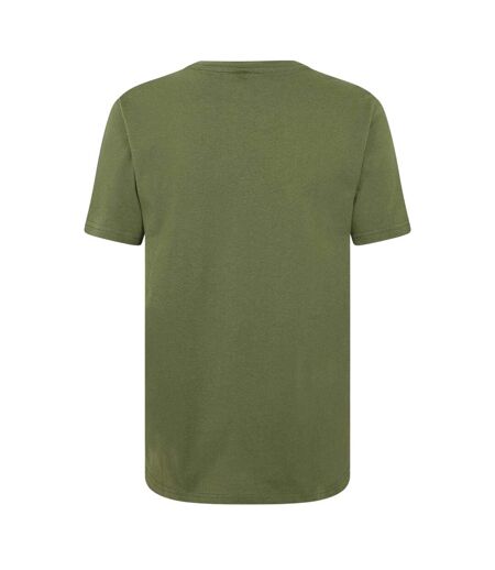 Mens Tape Taped Shoulders T-shirt Green Moschino