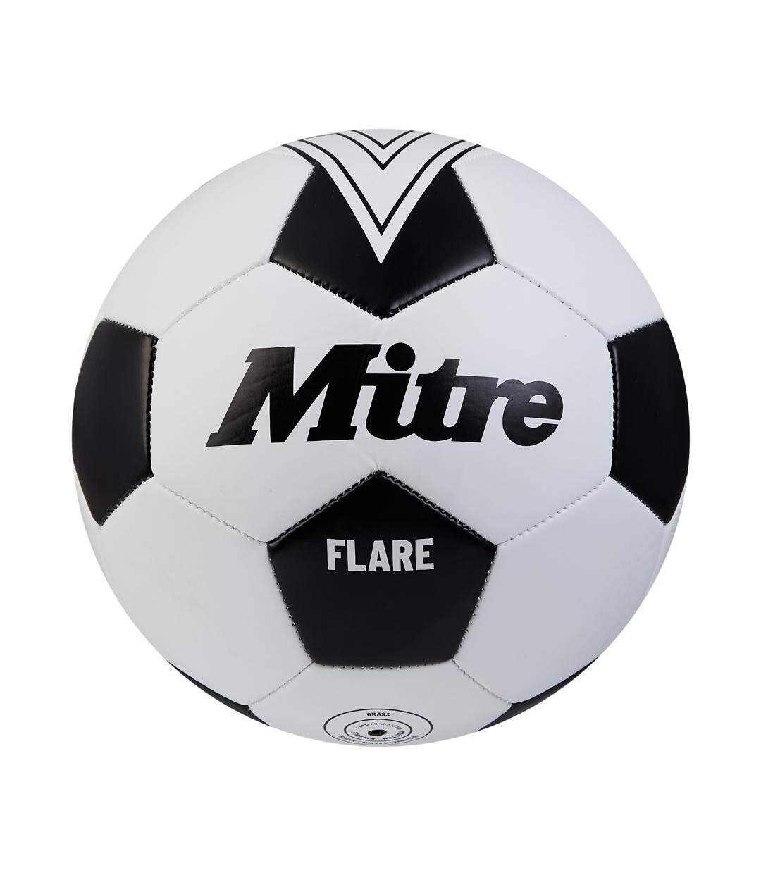 Ballon de foot flare taille 5 blanc / noir Mitre-1
