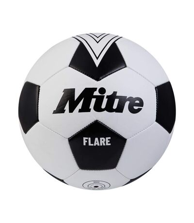 Ballon de foot flare taille 5 blanc / noir Mitre