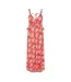 Robe D´été Sans Manches Motif/style Palmier Femme Rose Biba-1