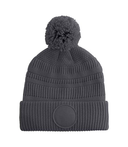 Bonnet Motif/style Écusson Gris Foncé Beechfield