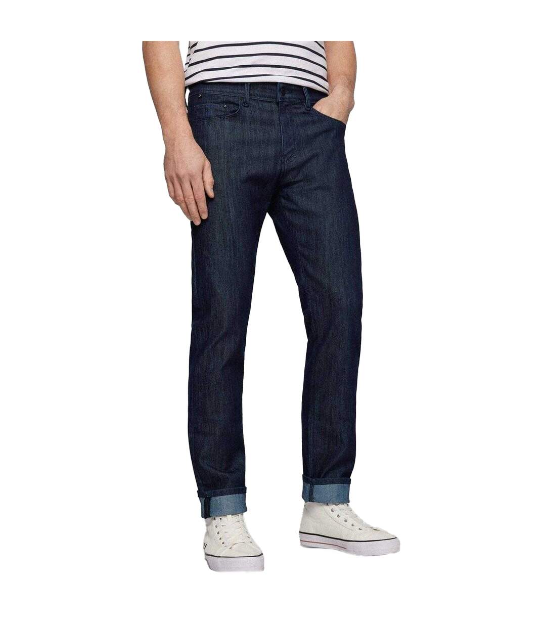Jean Delaware3 Homme Bleu Marine Boss-4