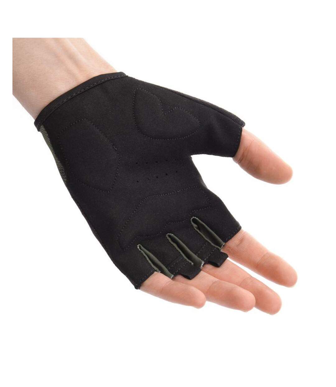 Gants De Cyclisme Mx22 Vert Foncé Noir Meteor-4