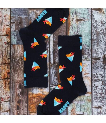 Mens & Ladies Fish & Chips Patterned Socks