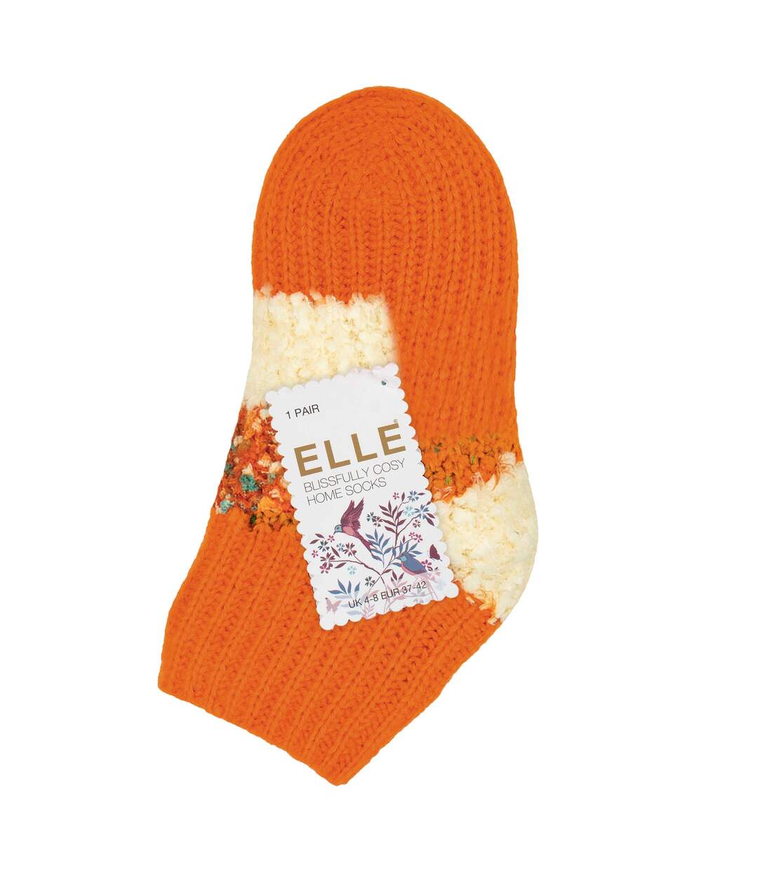 1 Pair Ladies Sherpa Lined Slipper Socks - Warm Fluffy Cosy Indoor Comfort-2