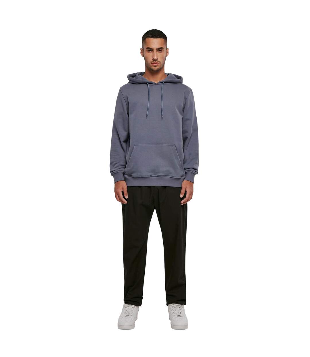 Sweat À Capuche Homme Vieux Bleu Build Your Brand-1