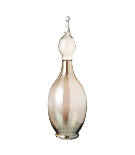 Vase Bouchon Fiole en Verre Jo 53cm Beige
