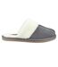 Womens/ladies arianna suede slippers grey Hush Puppies