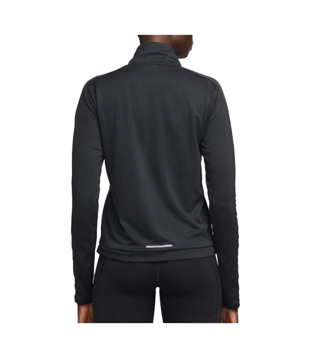 Pull  1/4 de zip noir femme nike pacer - l-2