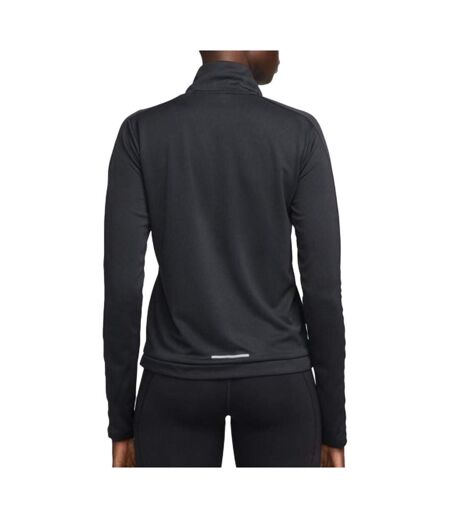 Pull  1/4 de zip noir femme nike pacer - l