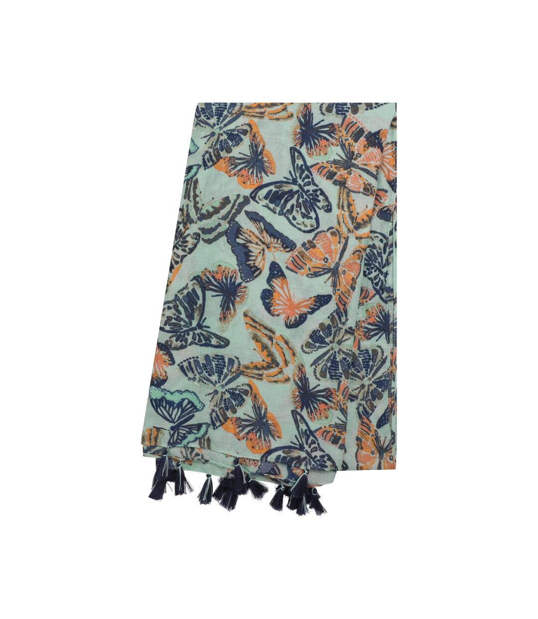 Marelia tassel eco friendly scarf one size seafoam Weird Fish-2