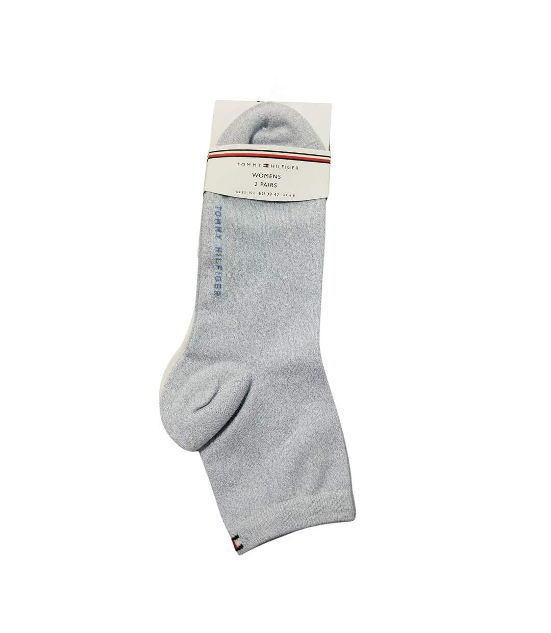 Socquettes Motif/style Logo Brodé Femme Blanc Bleu Tommy Hilfiger-2