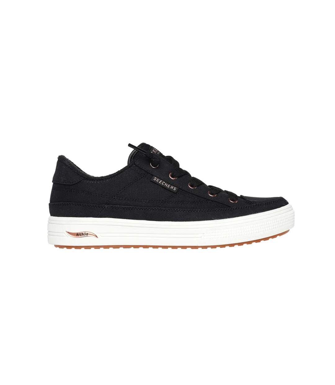 Womens/ladies arcade meet ya there arch fit trainers black Skechers-3