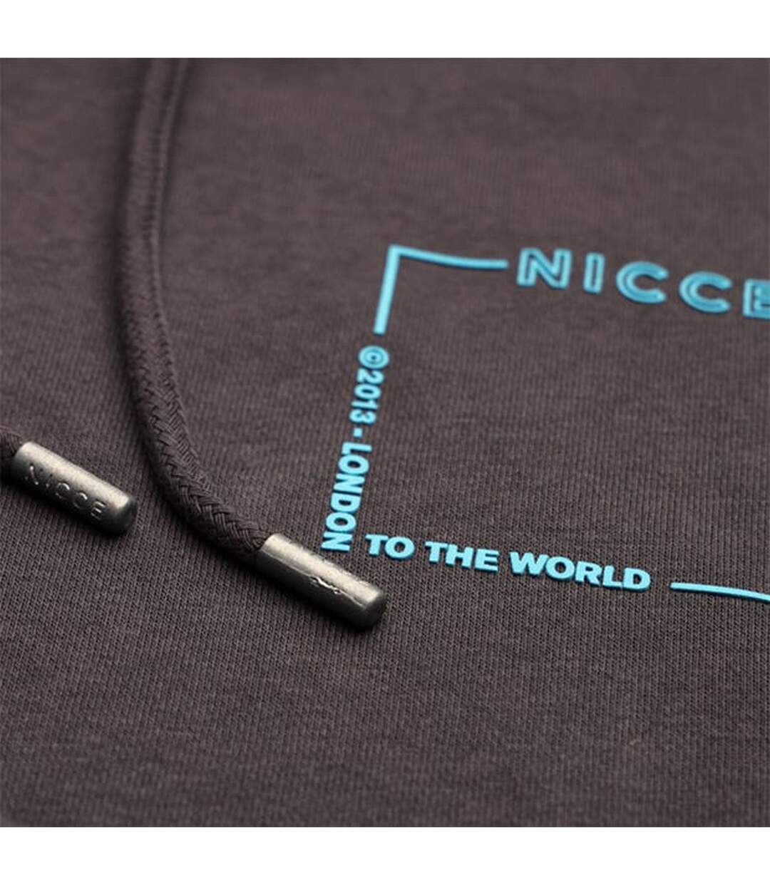 Mens Davido Long-sleeved Hoodie Coal Nicce-3