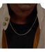 Sphere Metal Stainless Steel Beaded Necklace One Size Silver Boss-4