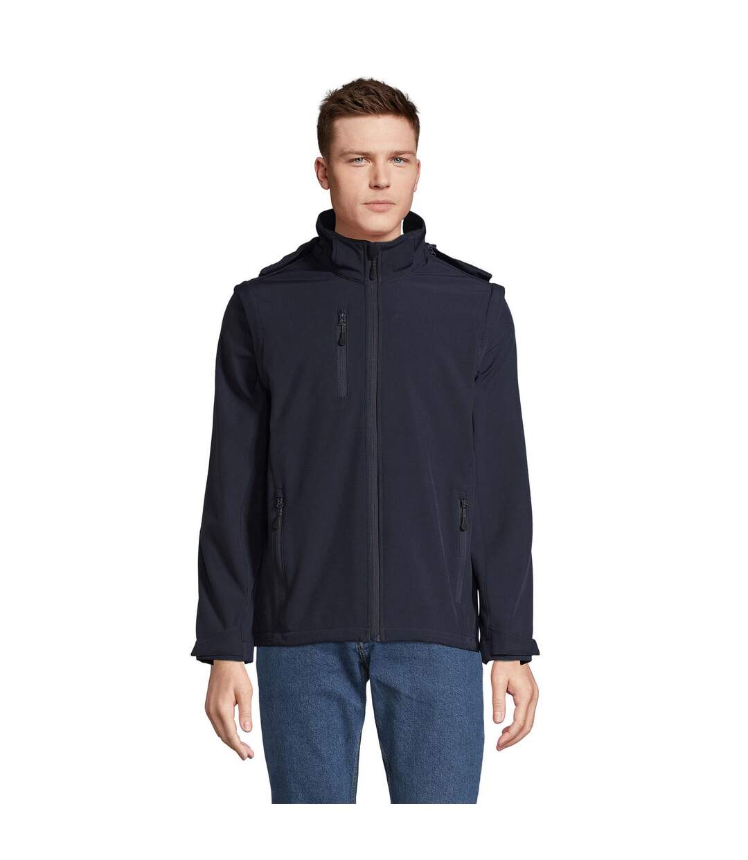 Veste Softshell Falcon Adulte Bleu Marine SOLS-1