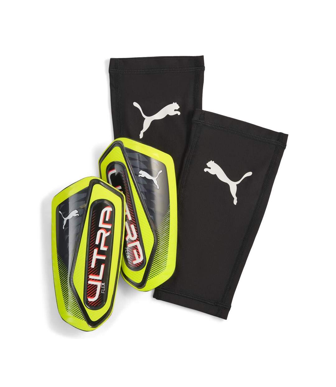 Protège-Tibias jaunes/noires homme puma flex guard-1