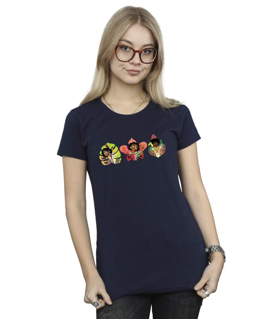 Disney - T-shirt ENCANTO FAMILY LINE - Femme (Bleu marine) - UTBI19622-2