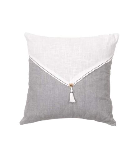 Coussin déhoussable grise/blanche today charme