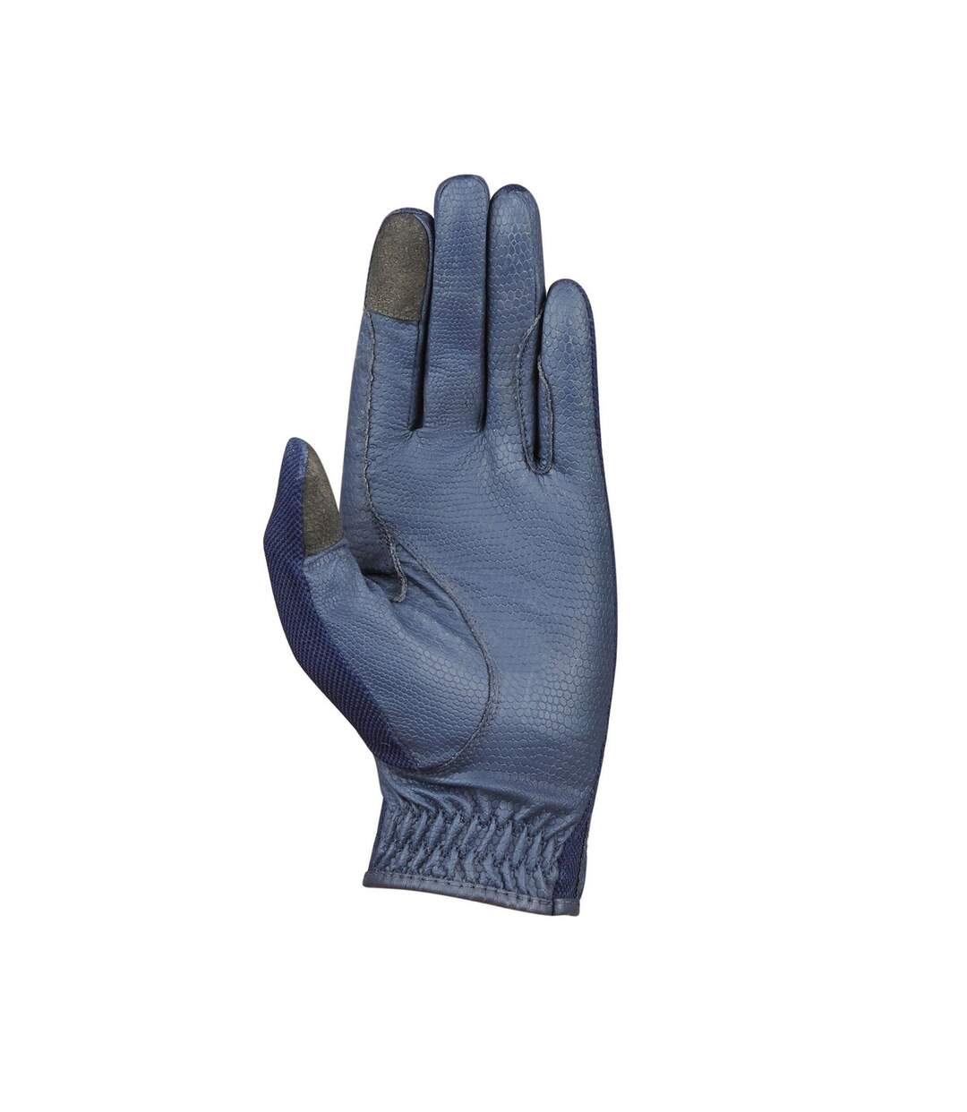 Mesh Palm Goat Leather Glitter Riding Gloves Navy Dublin-2