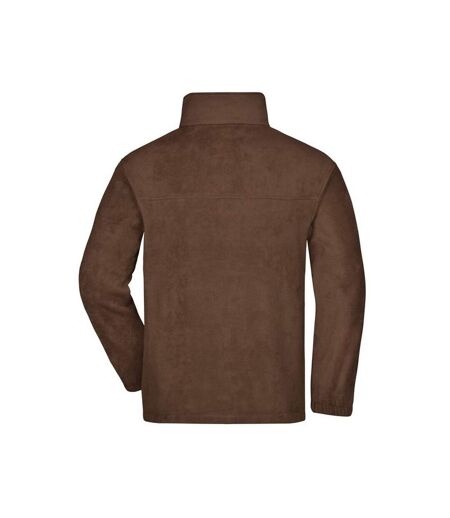 Veste Polaire Homme Marron James And Nicholson