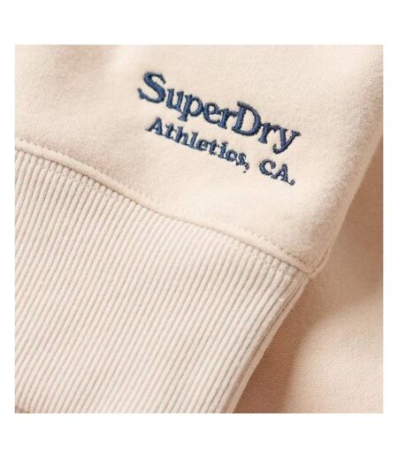 Sweat beige femme superdry essential logo - l