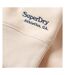 Sweat beige femme superdry essential logo - l-2