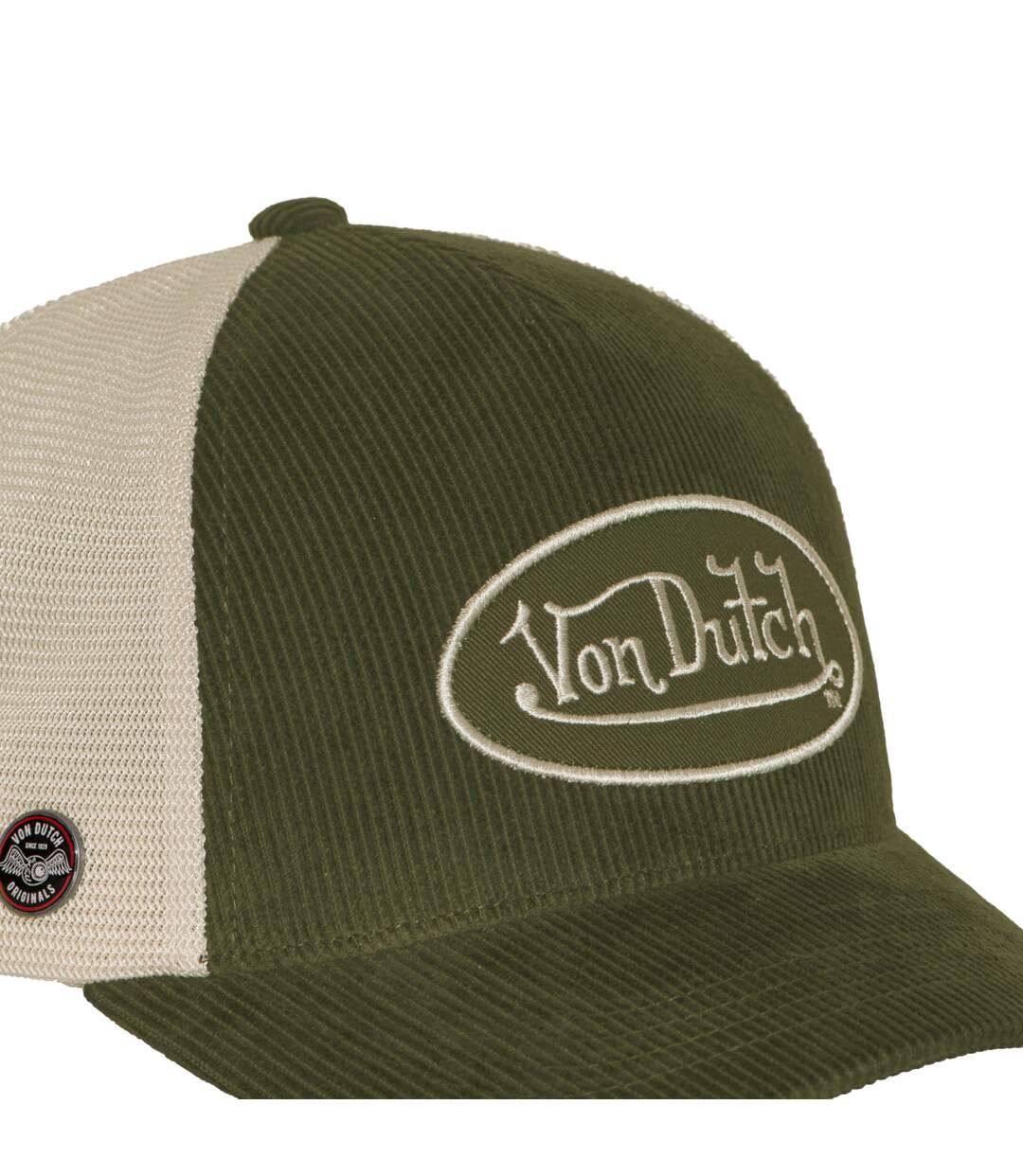 Casquette baseball premium en velours côtelé avec patch B47 Vondutch-3