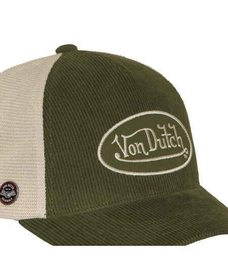 Casquette baseball premium en velours côtelé avec patch B47 Vondutch