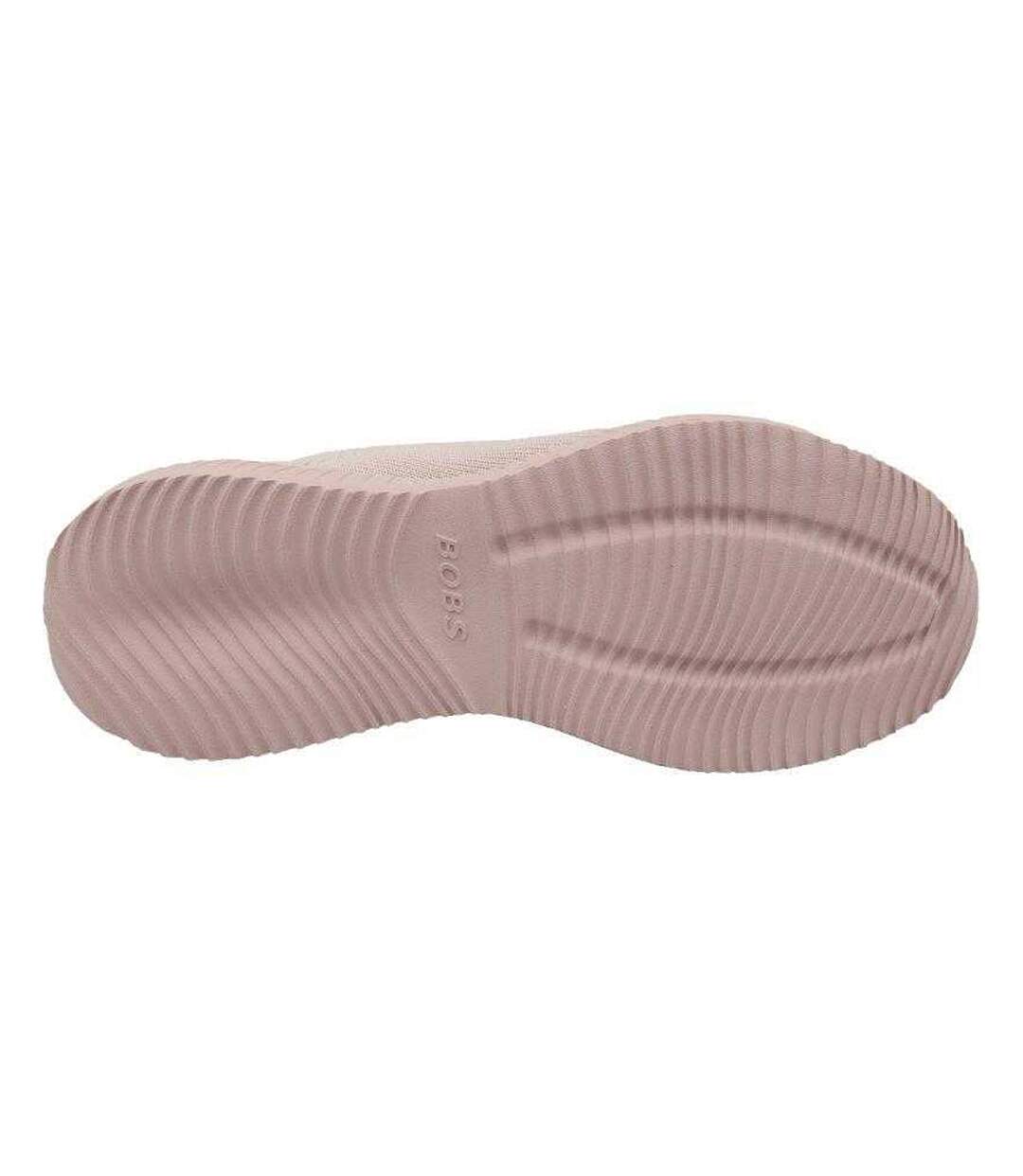 Womens/ladies Bobs Sport Squad Tough Talk Shoes Pink Skechers-4