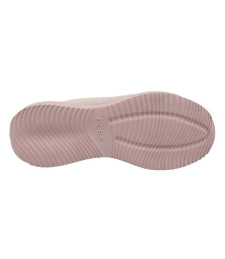 Womens/ladies Bobs Sport Squad Tough Talk Shoes Pink Skechers