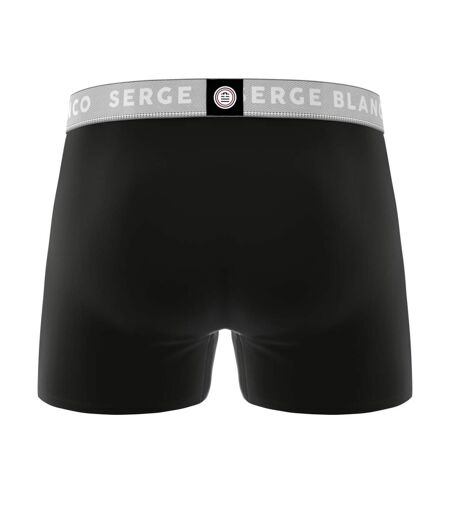 Lot de 3 boxers homme en coton uni Premium Serge Blanco
