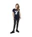 Disney T-shirt en coton Femme/Femme Fée Clochette de Noël (Bleu marine) - UTBI43841-4