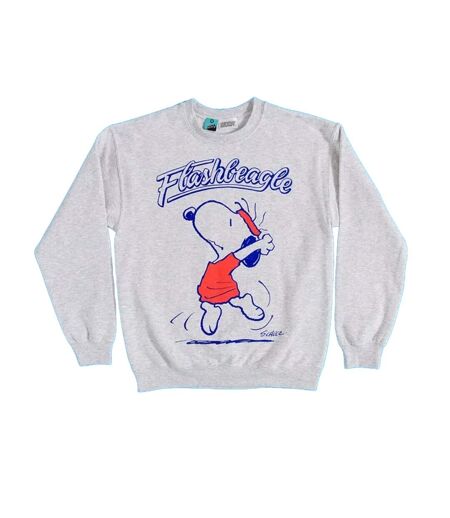 Sweat Motif Snoopy It´s Flashbeagle Adulte Gris Peanuts
