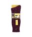 1 Pack Men's Ribbed Wool Hiking Socks | Knit Design Padded Boot Socks-2