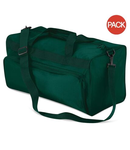 Lot de 2  34 litres taille unique vert bouteille Sac de voyage Quadra