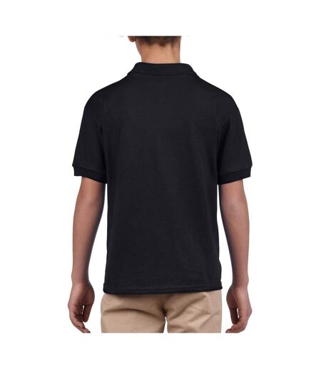 Dryblend polo enfant unisexe noir Gildan