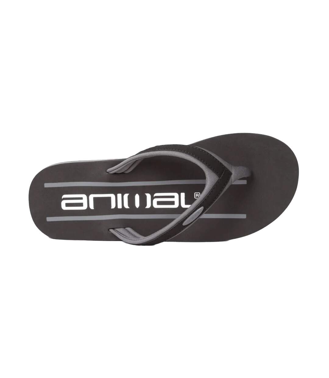 Tongs Motif/style Logo Jekyl Homme Gris Animal-2