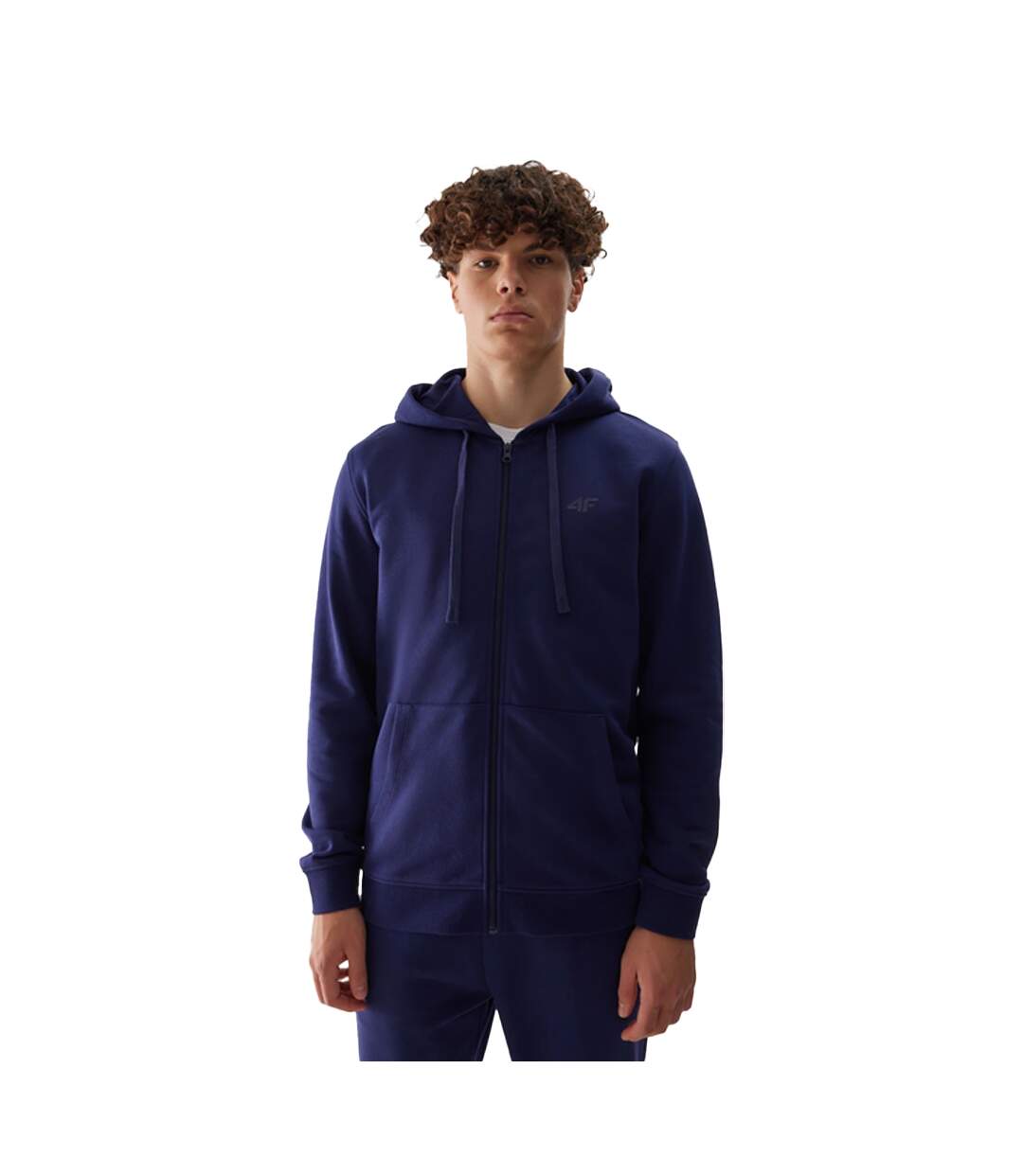 Veste À Capuche M0951 Homme Bleu Marine 4F-2