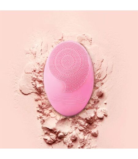 Brosse Nettoyante Visage Électrique 10cm Rose