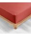 Drap Housse Percaline 90x190cm Terracotta-3